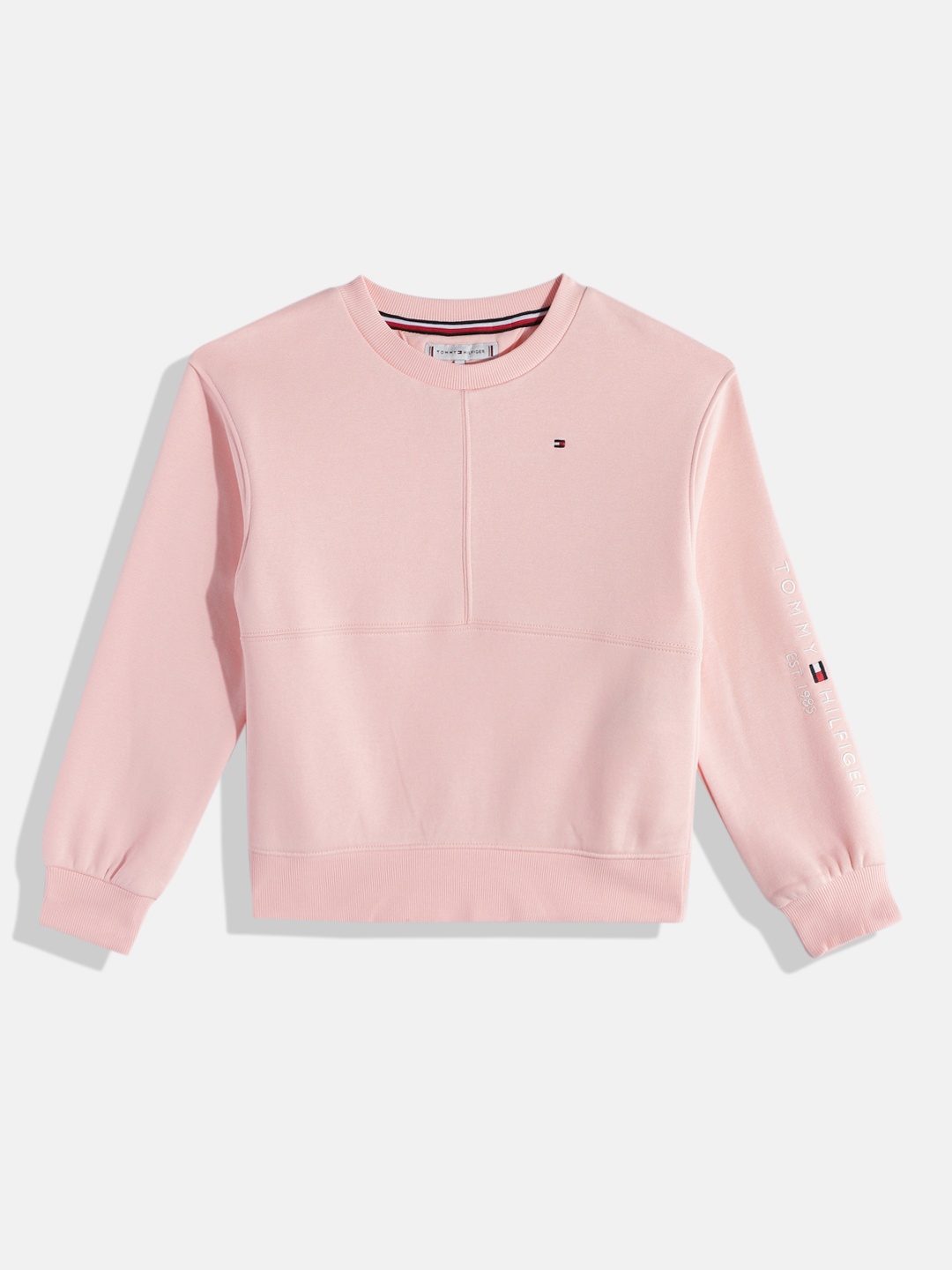 

Tommy Hilfiger Girls Solid Sweatshirt, Pink