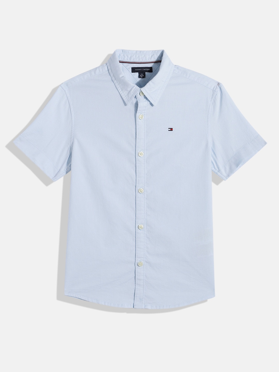 

Tommy Hilfiger Boys Oxford Weave Stretchable Shirt, Blue