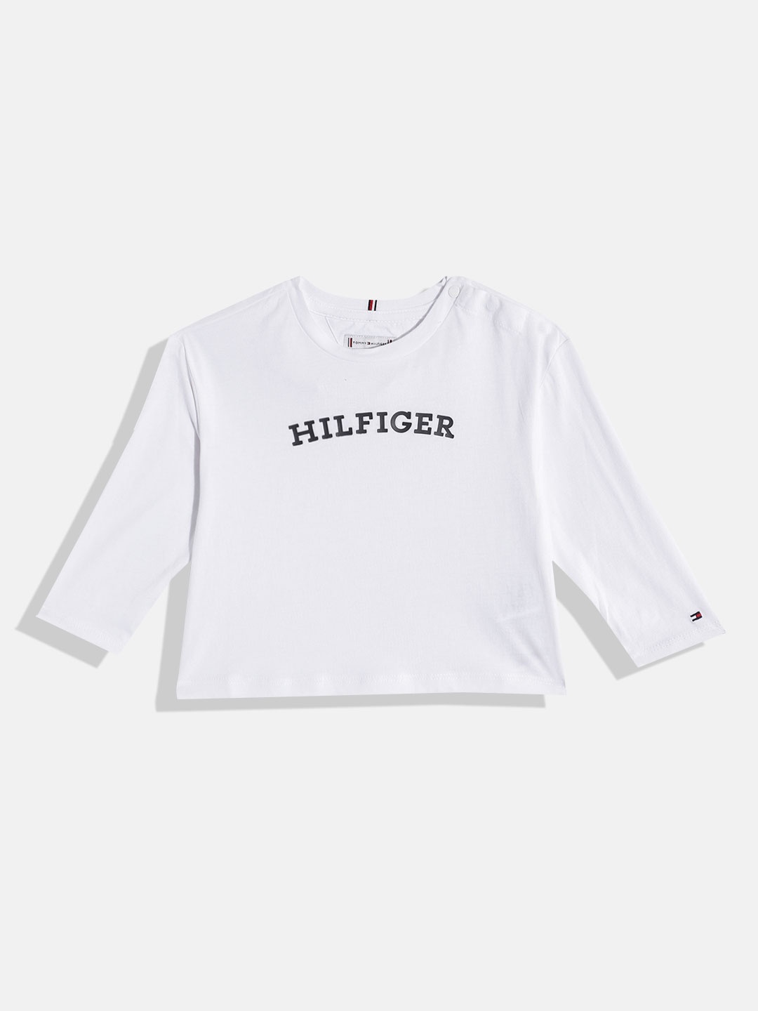 

Tommy Hilfiger Girls Brand Logo Printed Pure Cotton T-shirt, White