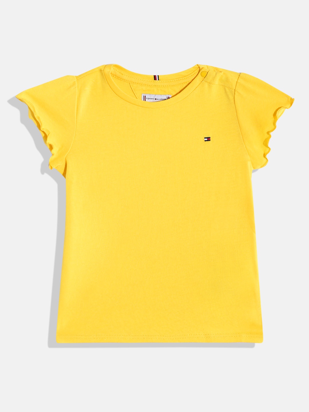 

Tommy Hilfiger Girls Cap Sleeves T-shirt, Yellow