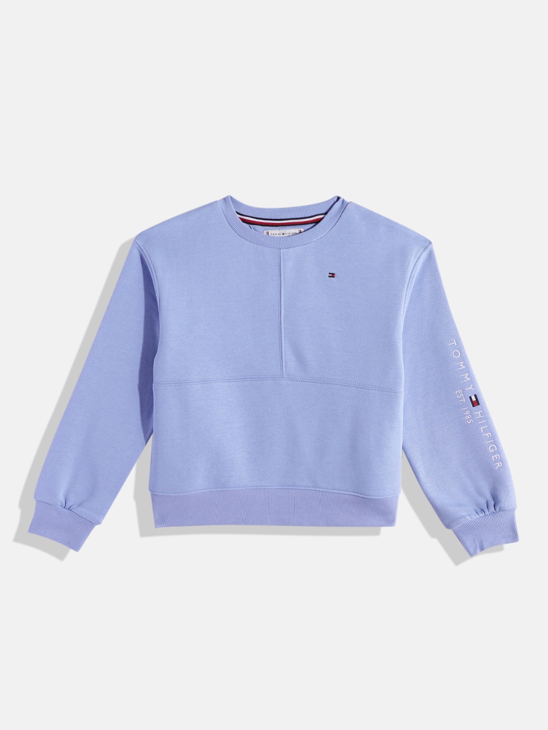

Tommy Hilfiger Girls Solid Sweatshirt, Blue
