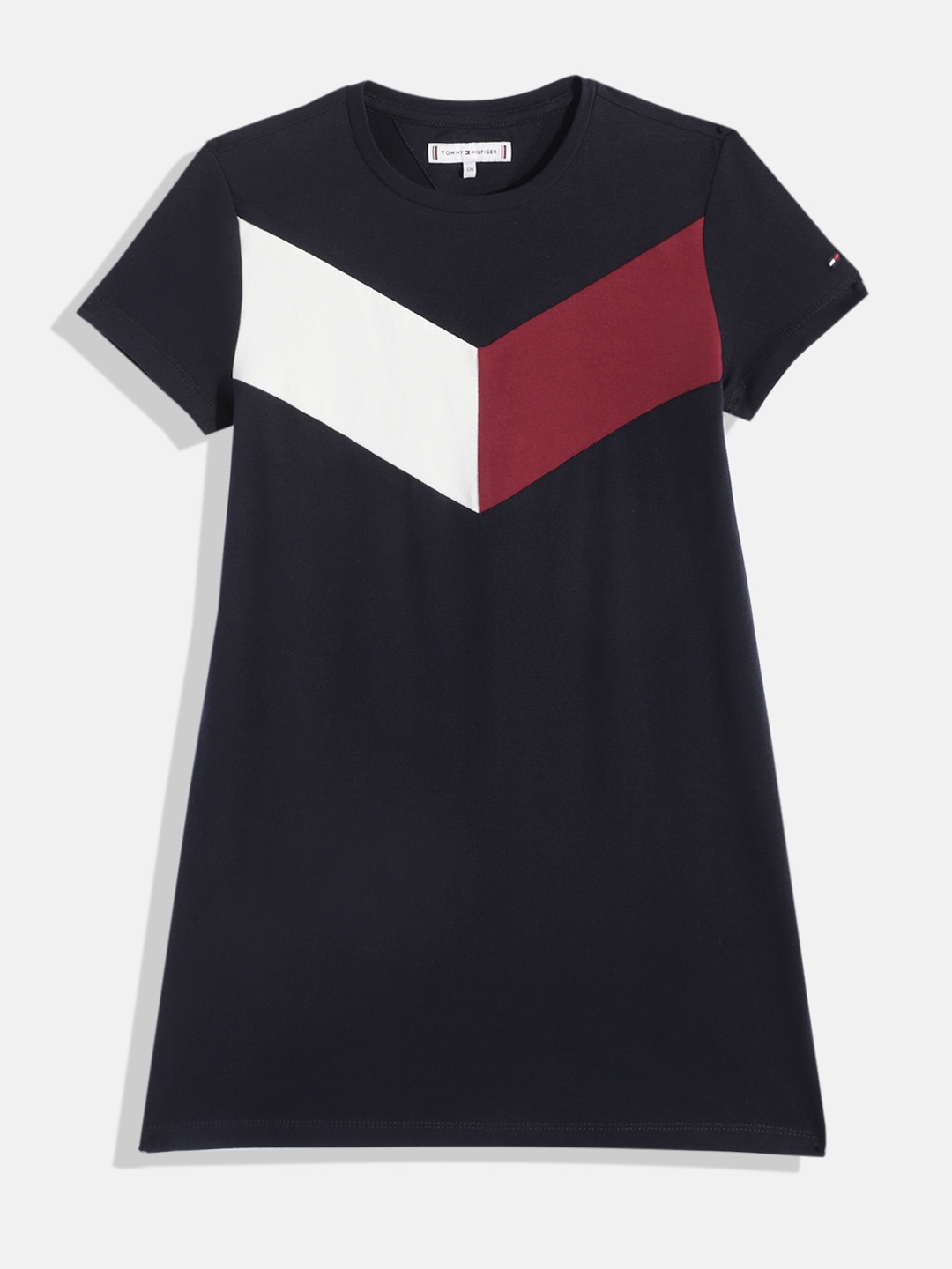 

Tommy Hilfiger Colourblocked T-shirt Dress, Navy blue