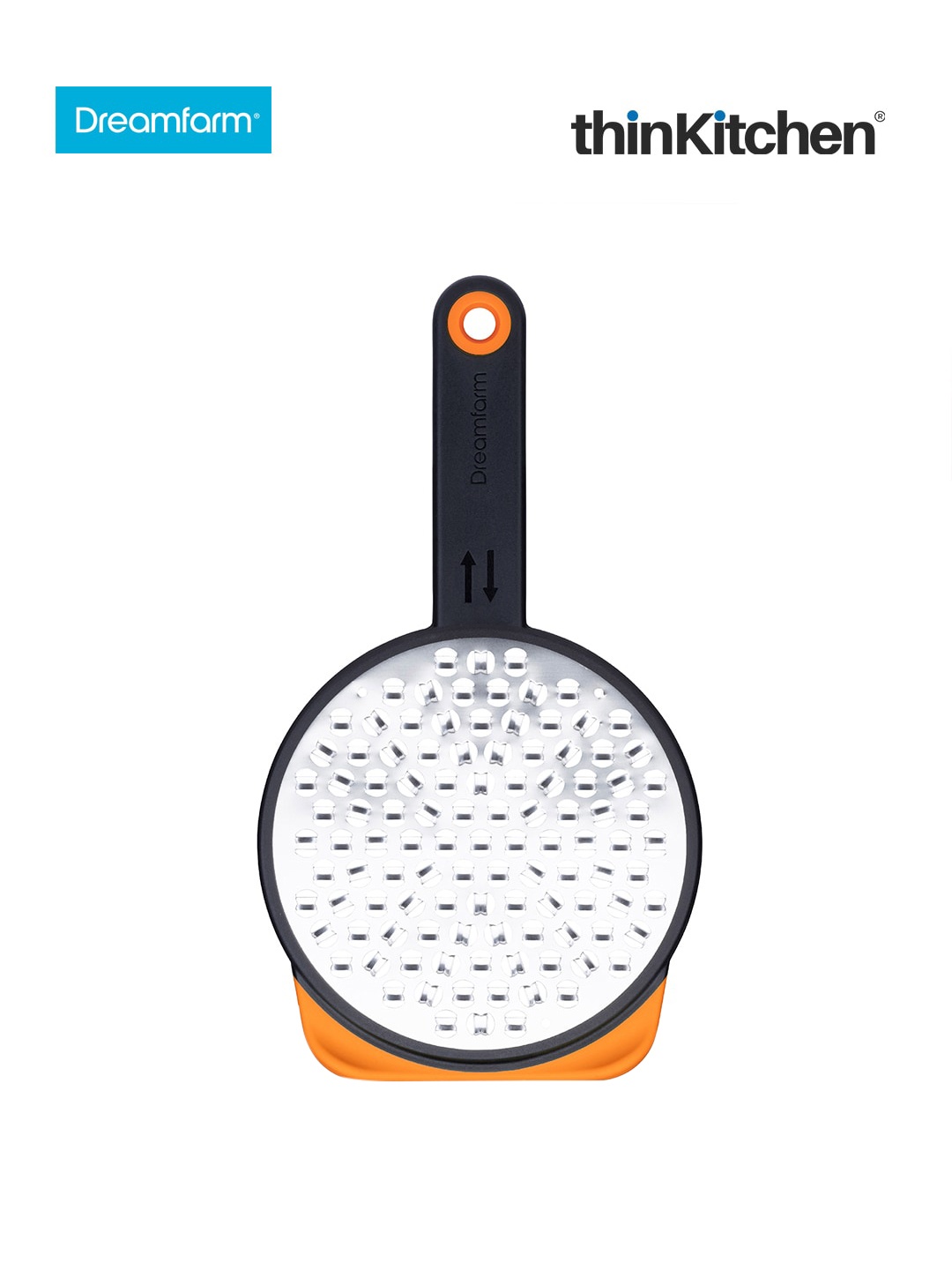 

Dreamfarm Orange & Black Two-Sided Speed Grater Ograte