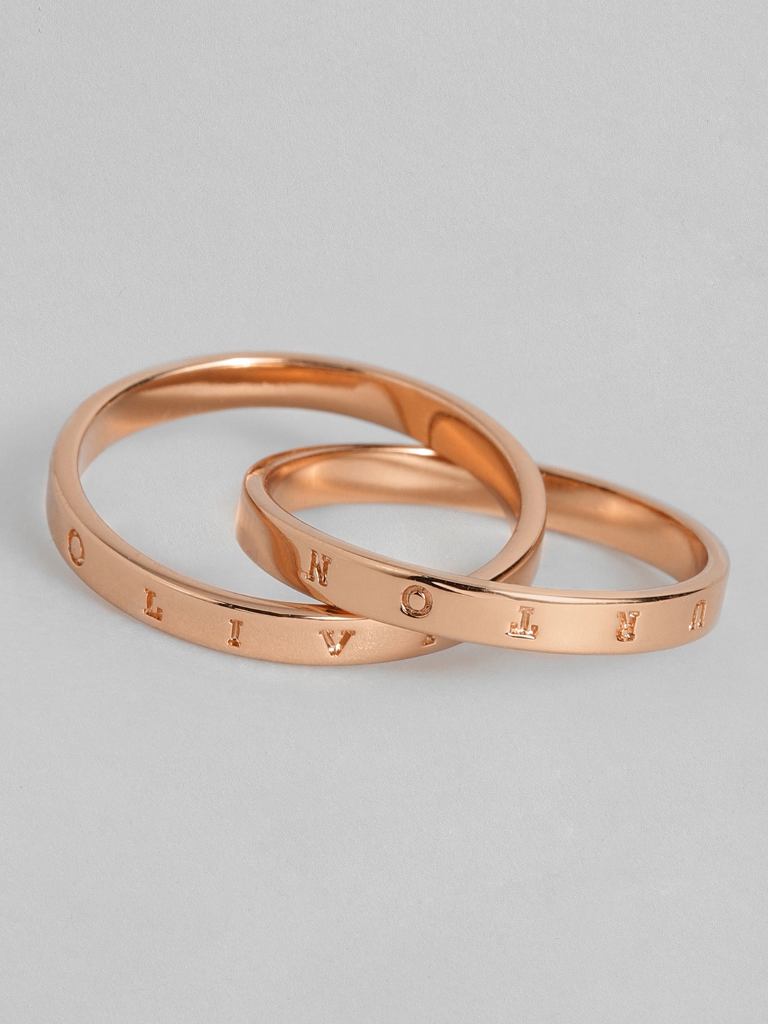 

OLIVIA BURTON LONDON Classics Stainless Steel Finger Ring, Rose gold