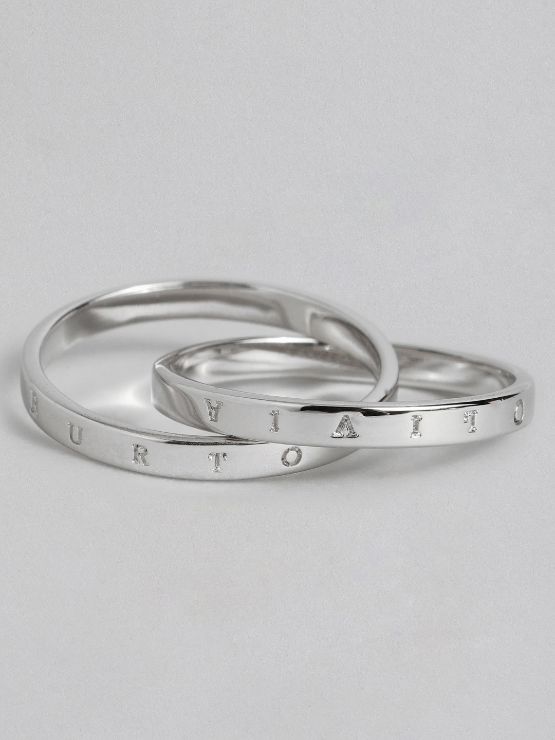 OLIVIA BURTON LONDON Classics Stainless Steel Finger Ring, Silver