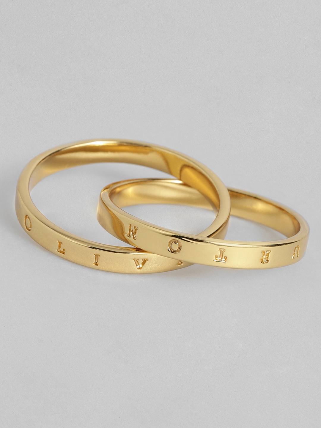 

OLIVIA BURTON LONDON Classics Stainless Steel Finger Ring, Gold