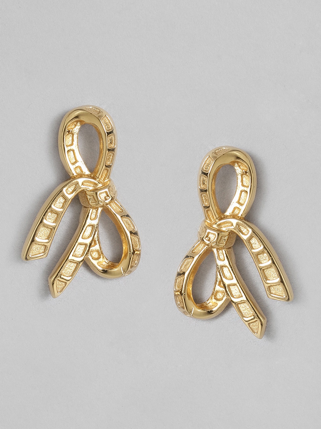 

OLIVIA BURTON LONDON Contemporary Bow-Shaped Studs, Gold