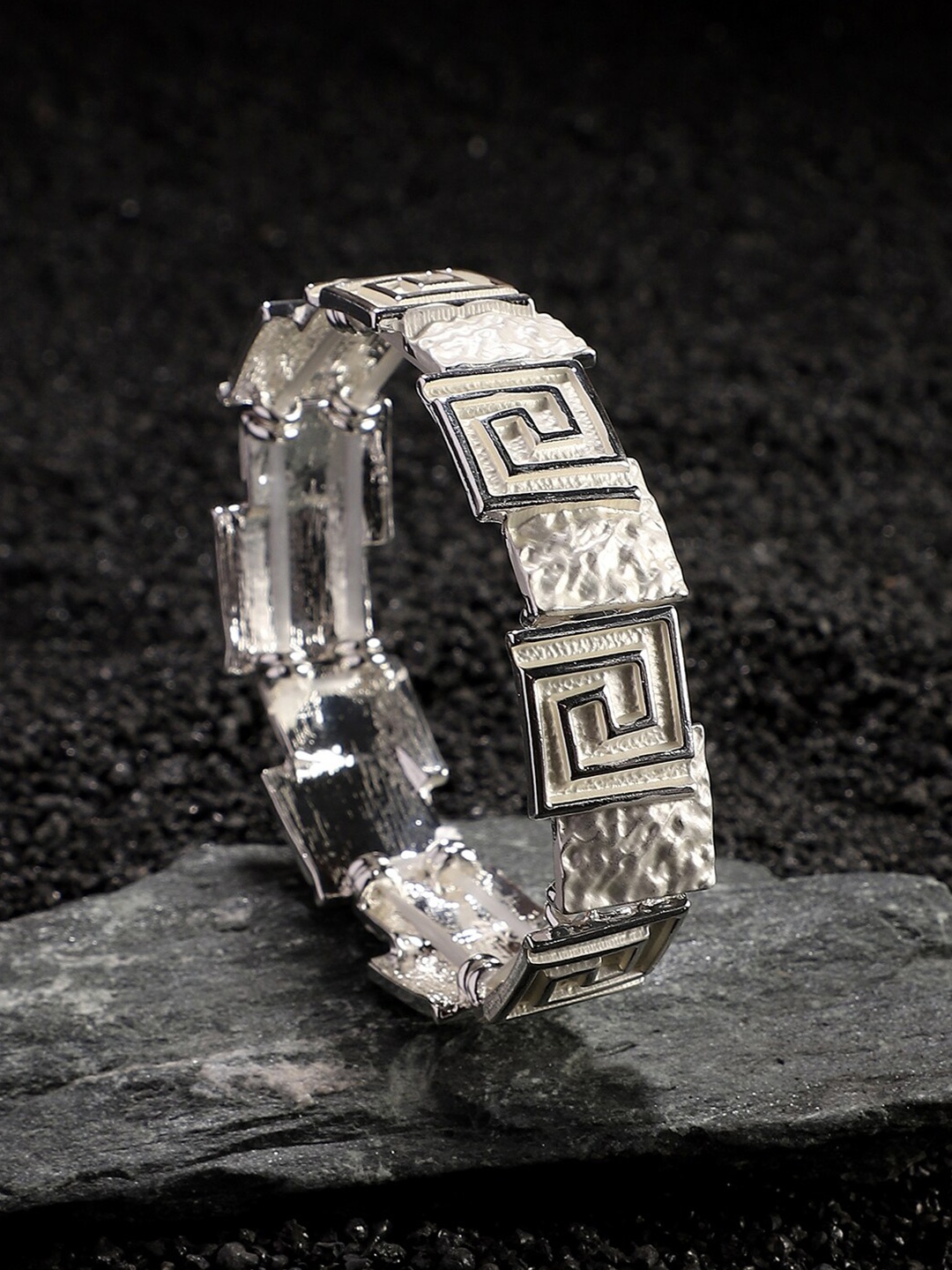 

SOHI Silver-Plated Kada Bracelet