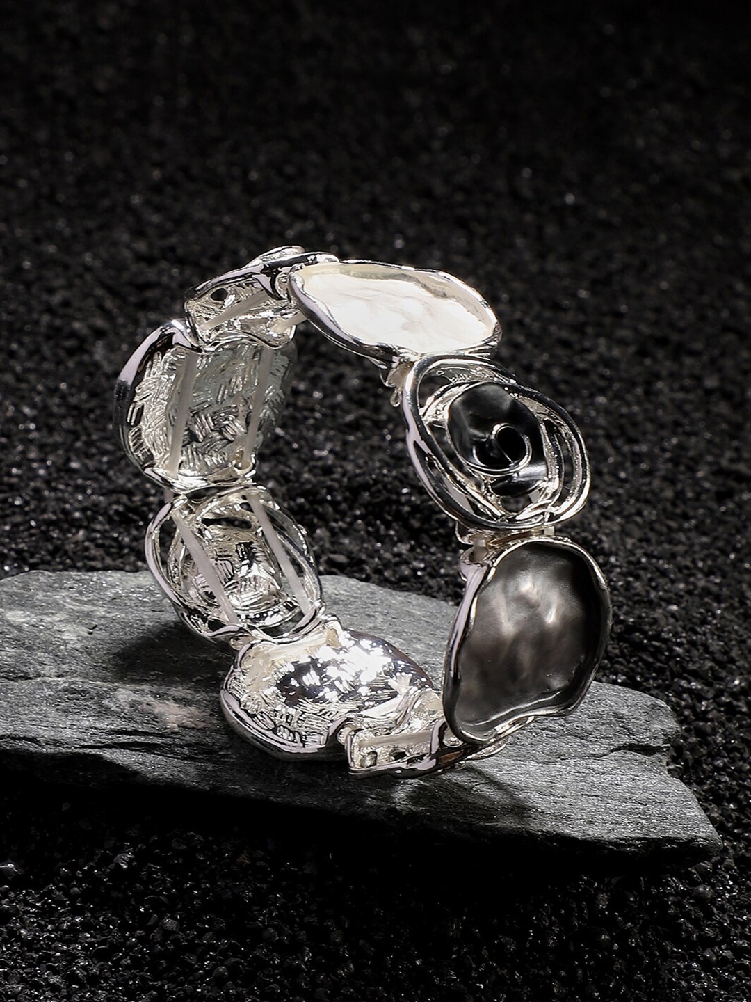 

SOHI Silver-Plated Kada Bracelet