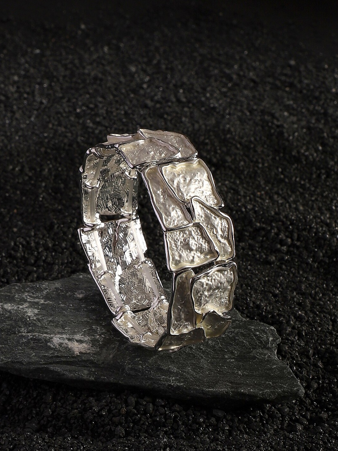 

SOHI Silver-Plated Kada Bracelet