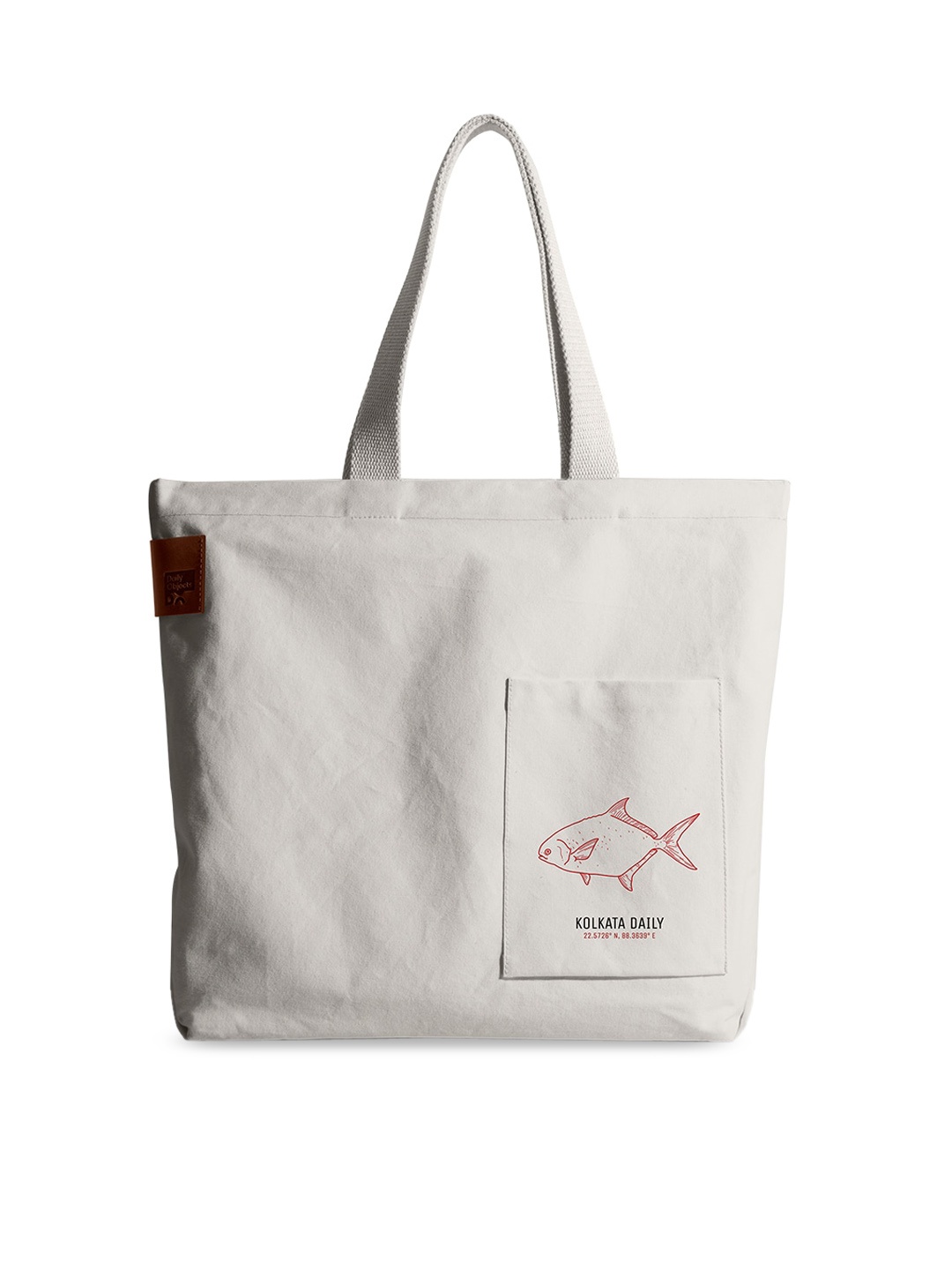 

DailyObjects Kolkata City Printed Shopper Cotton Tote Bag, White