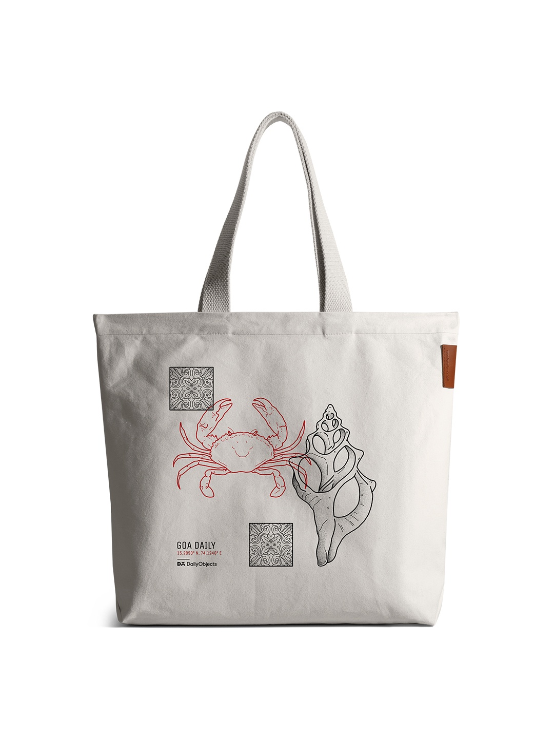 

DailyObjects Goa City Printed Shopper Cotton Tote Bag, White