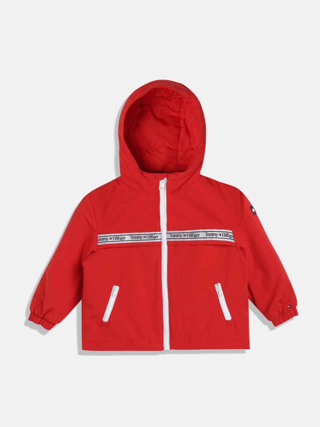 

Tommy Hilfiger Boys Hooded Tailored Jacket, Red