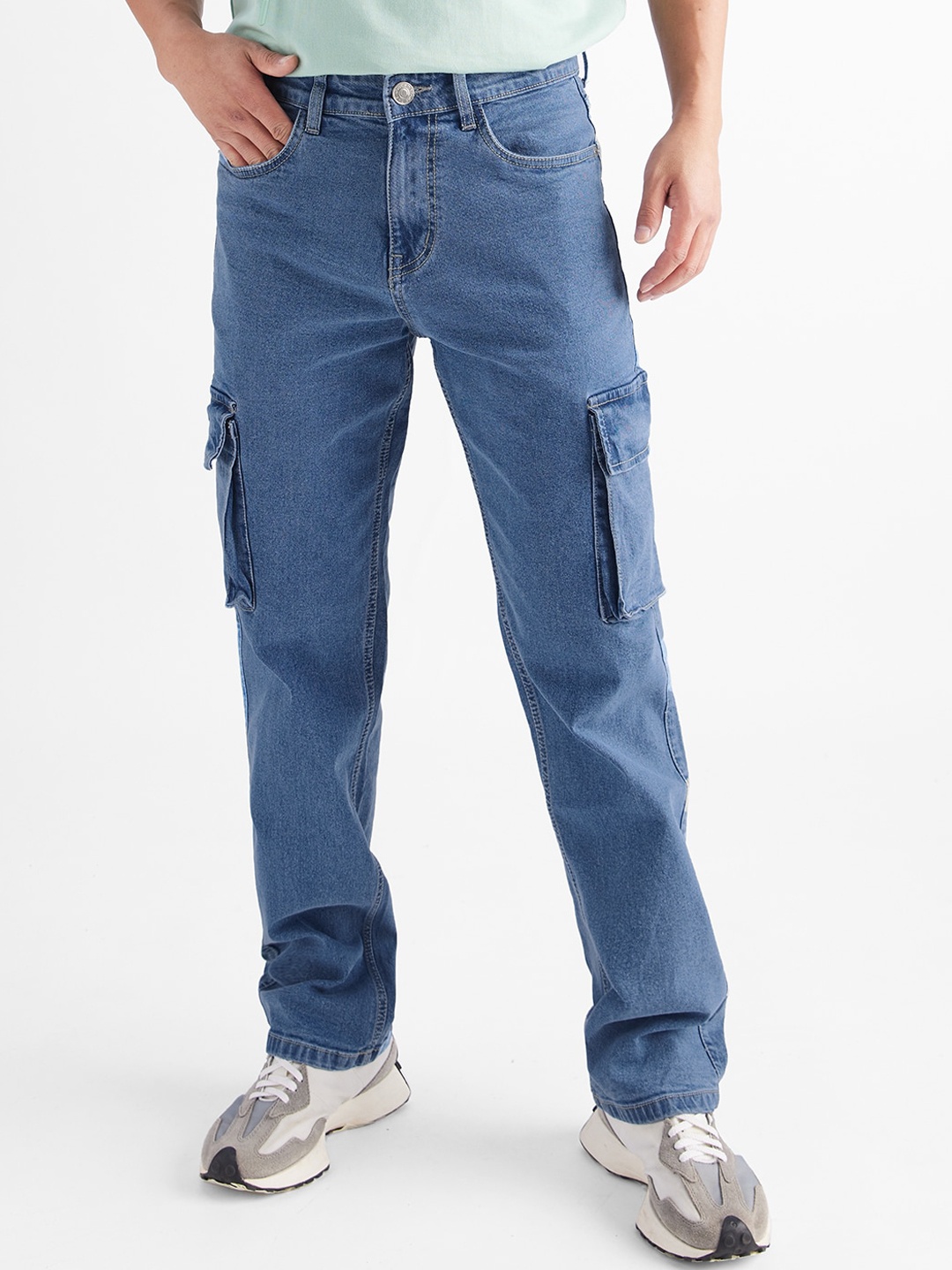 

The Souled Store Men Blue Mid-Rise Regular Fit Stretchable Jeans