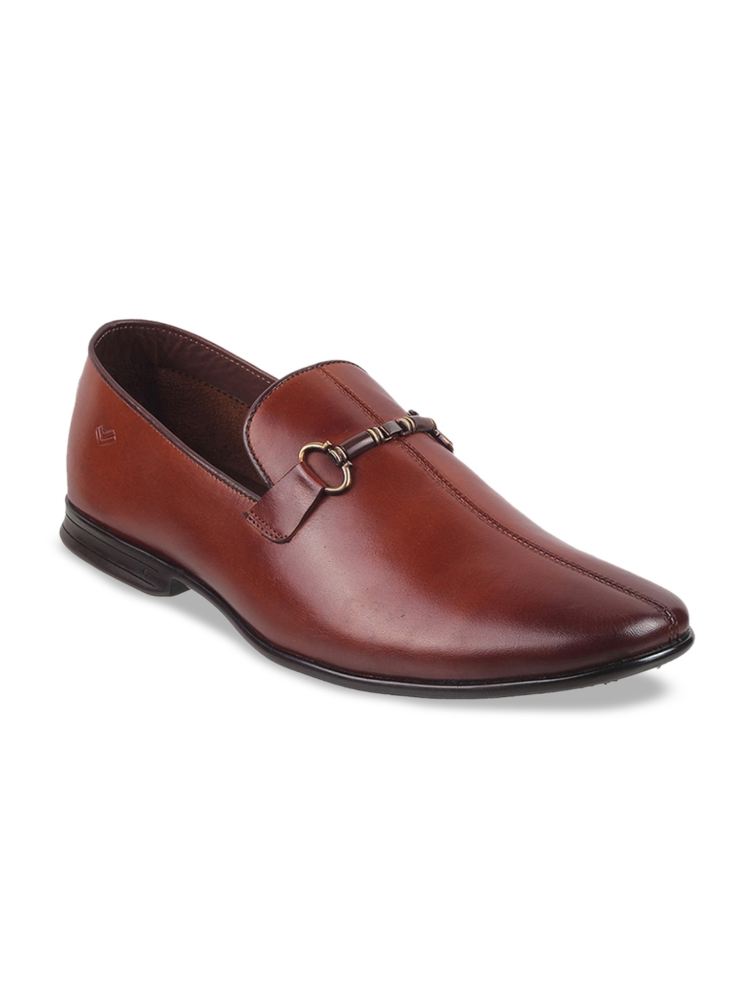 

DAVINCHI Men Leather Formal Loafers, Tan