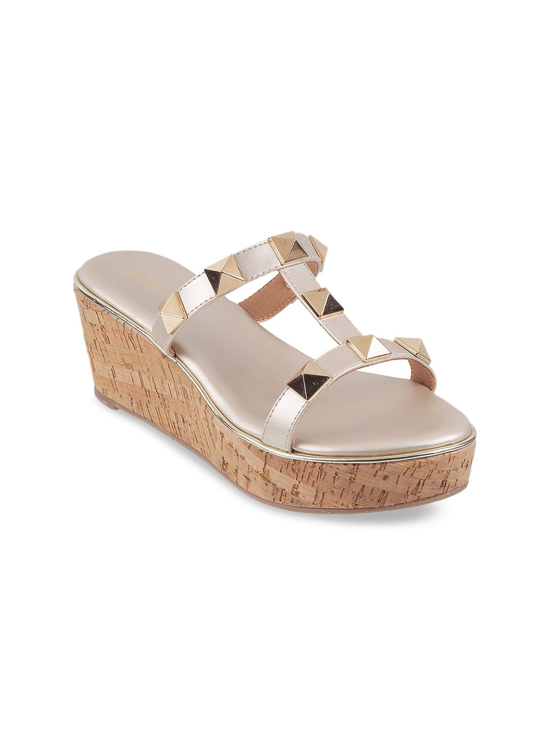 

Metro Embellished Open Toe Wedges, Off white