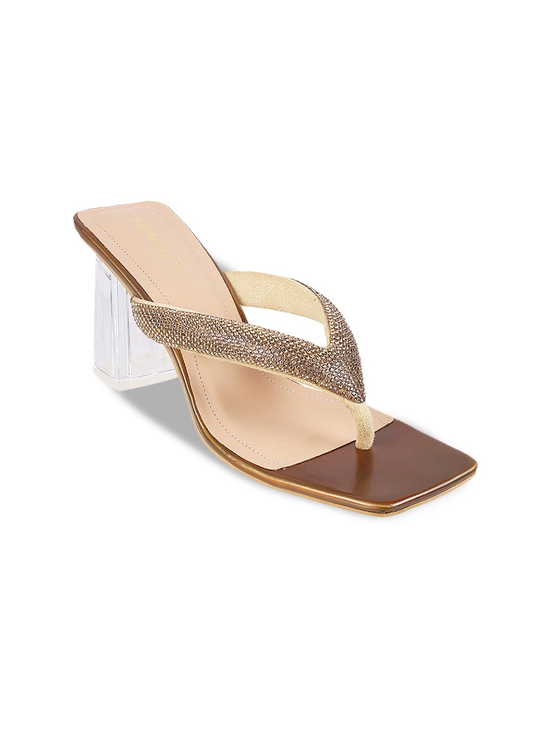 

Metro Embellished Block heels, Gold