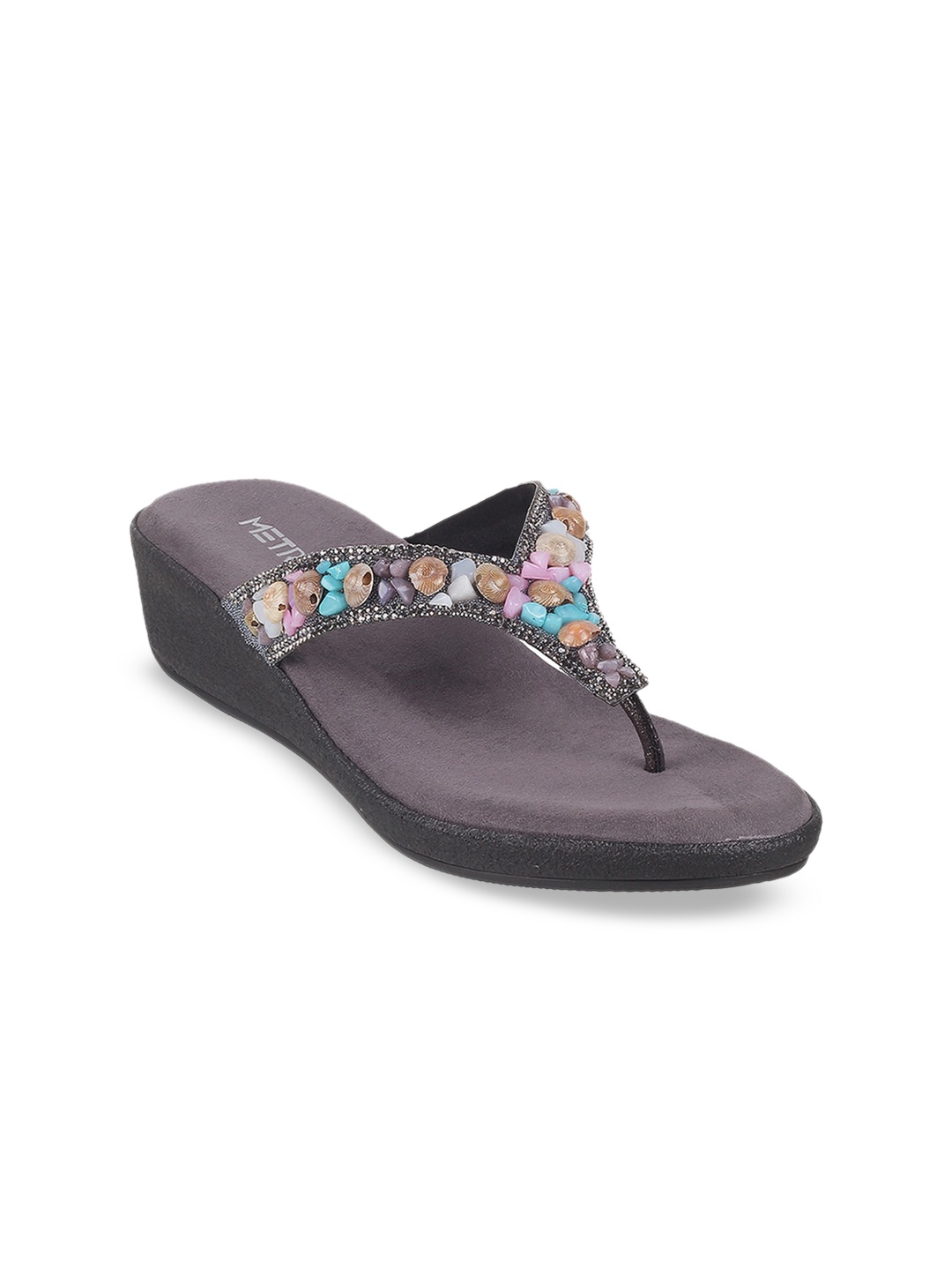 

Metro Women Embellished Comfort Heels, Metallic