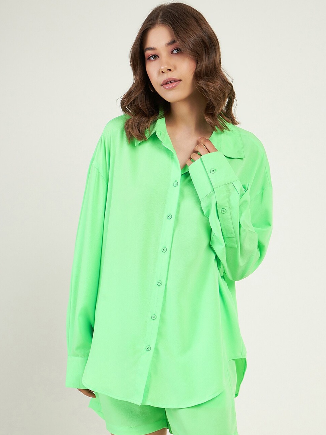 

JUNE & HARRY Relaxed Oversized shirt, Green