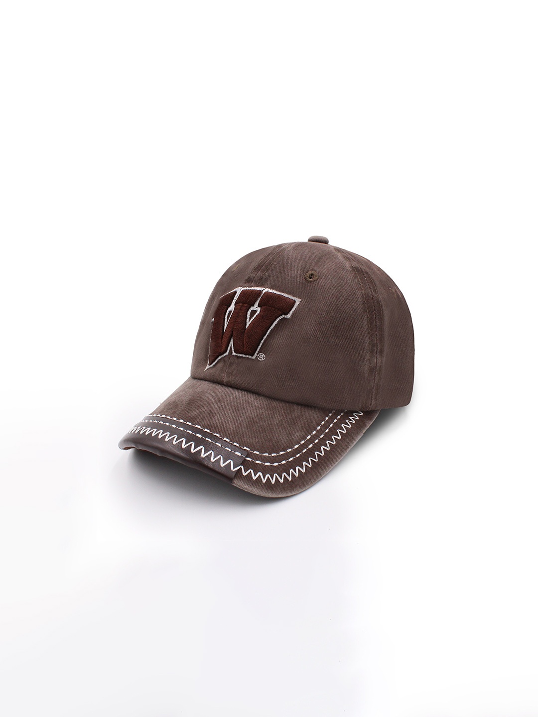 

JENNA Men Embroidered Baseball Cap, Brown