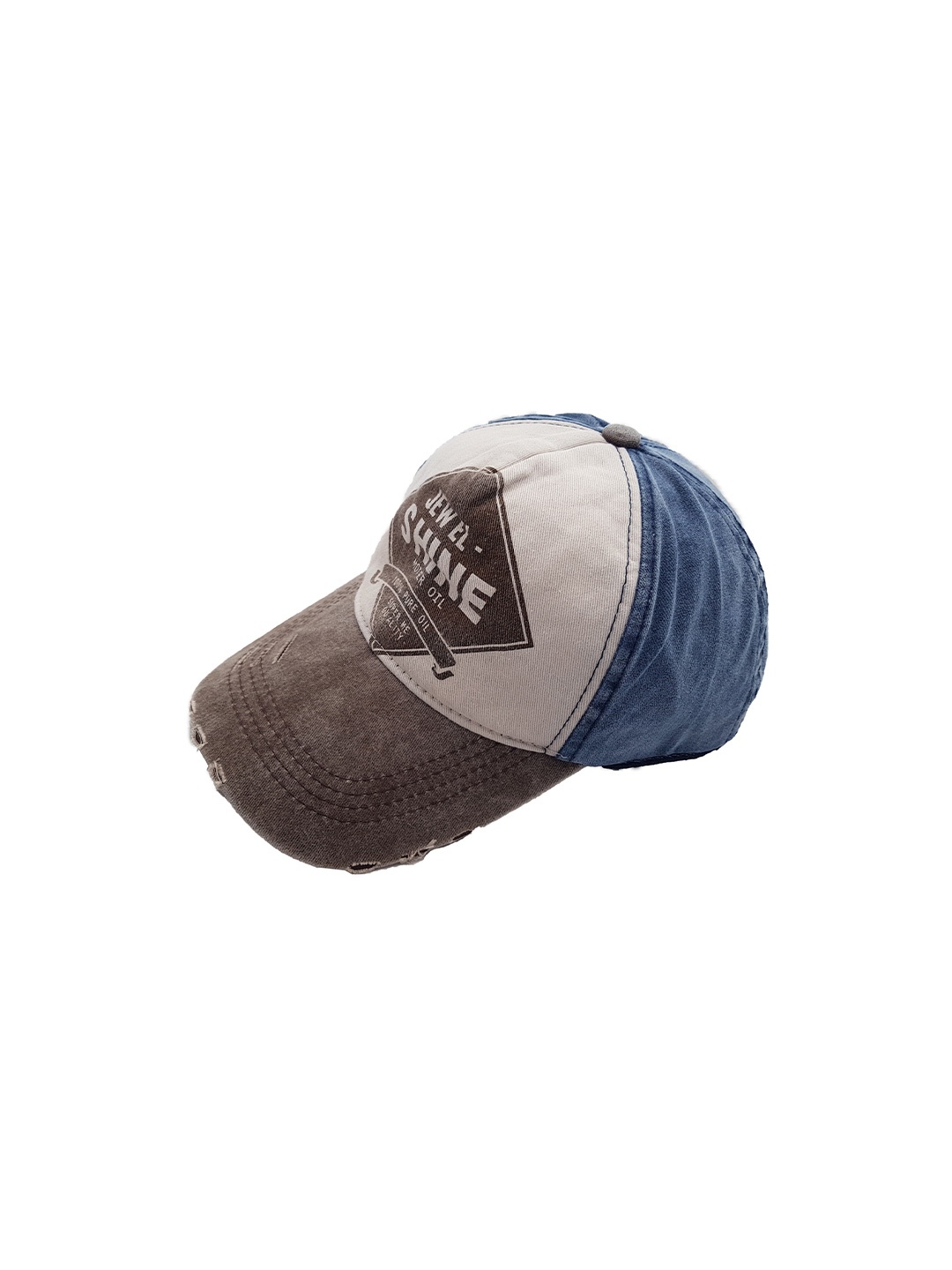 

JENNA Men Typography Printed Baseball Cap, Blue