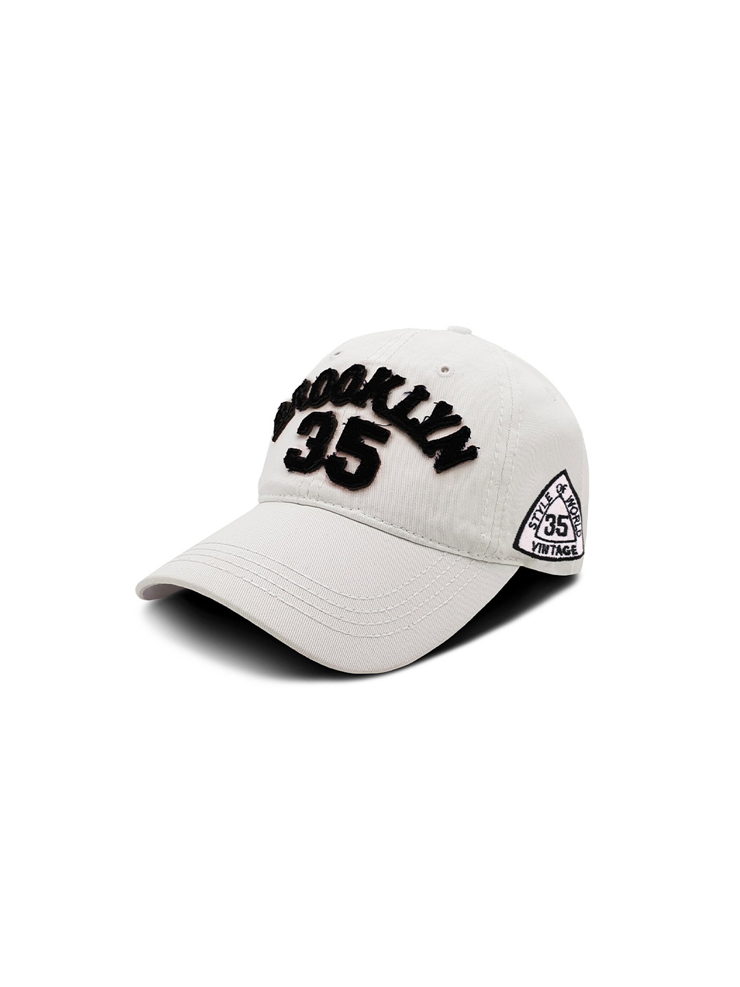 

JENNA Men Embroidered Baseball Cap, White