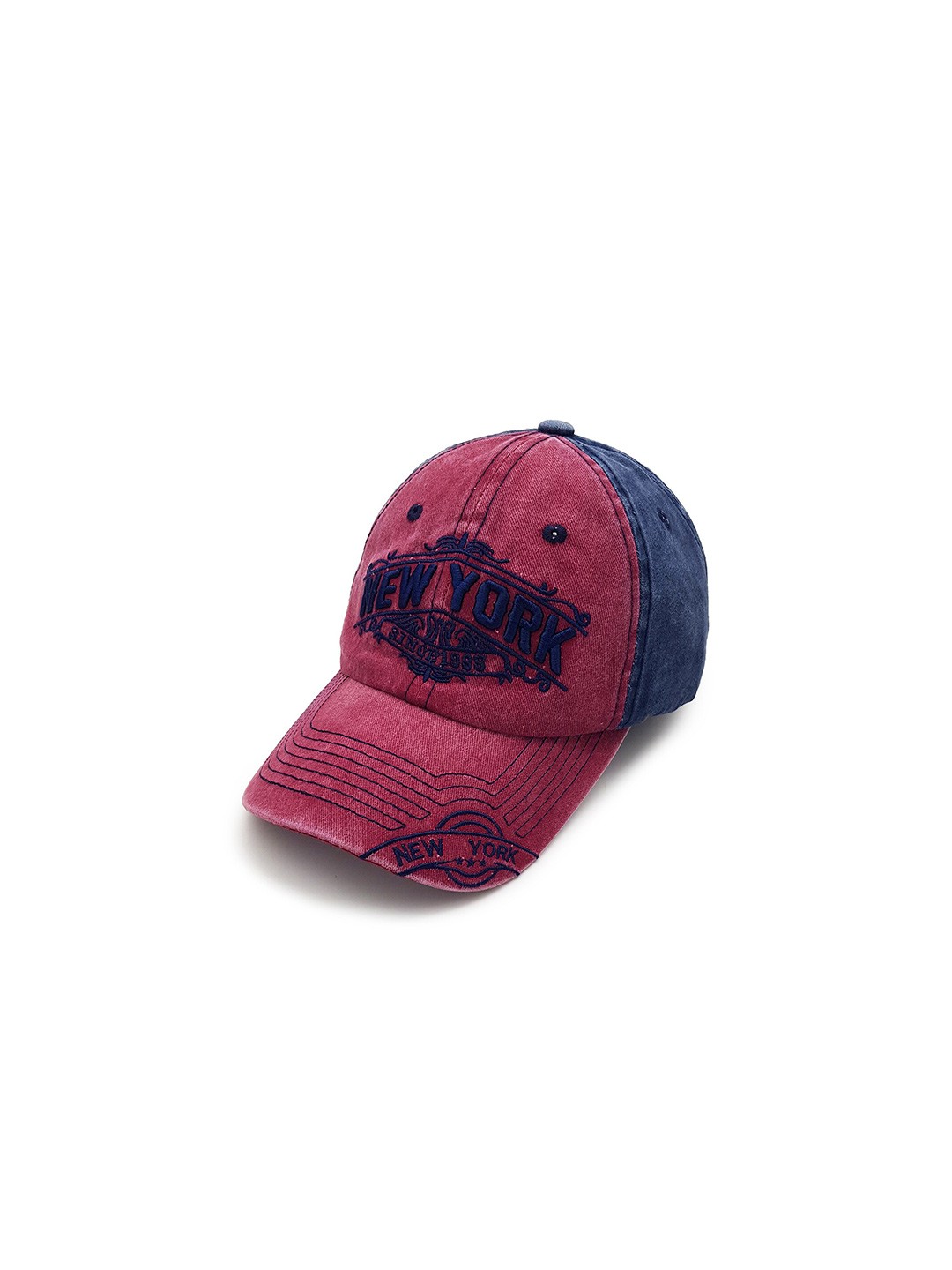 

JENNA Unisex Embroidered Baseball Cap, Red