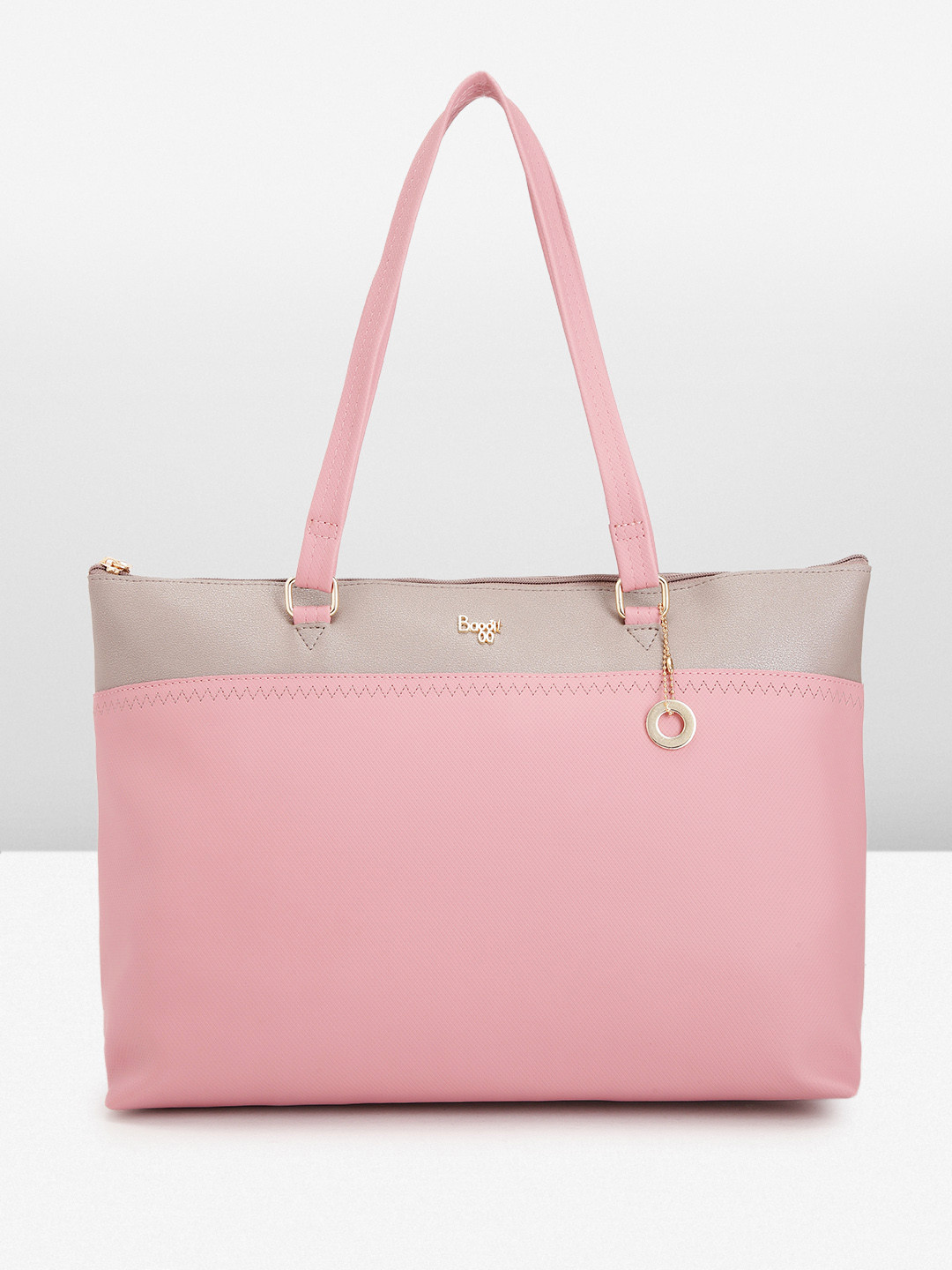 

Baggit Women Solid Shoulder Bag, Pink