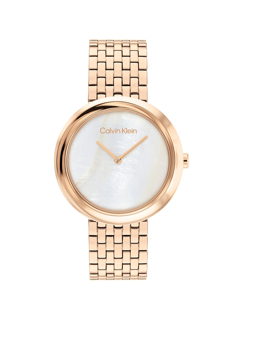 

Calvin Klein Women Mother of Pearl Dial Bracelet Style Analogue Watch 25200322, White