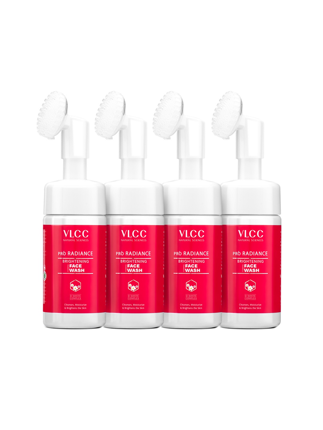 

VLCC Set of 4 Pro Radiance Brightening Face Wash - 100ml each, Pink