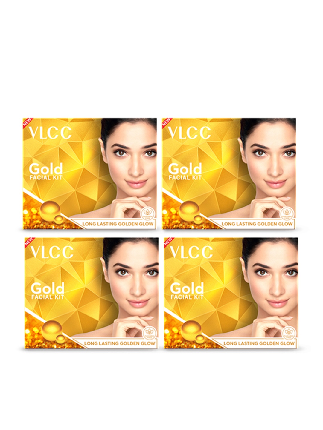 

VLCC Set of 4 Gold Facial Kit for Luminous & Radiant Complexion