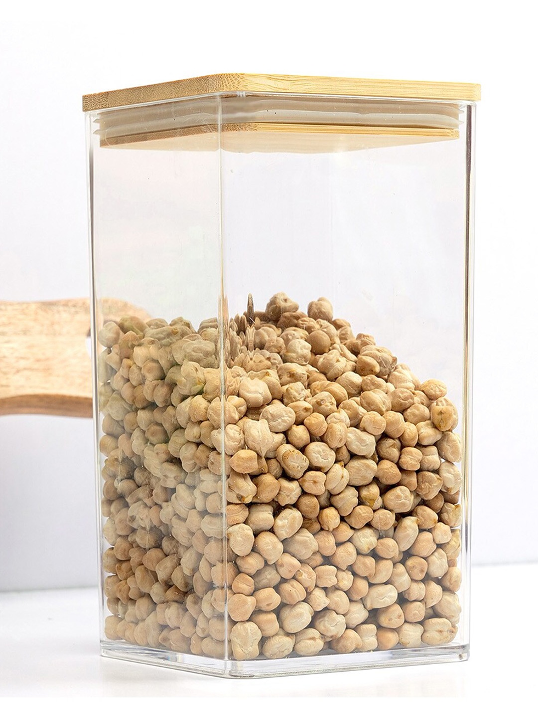 

Anko Beige Tall Bamboo Lid Container - 1 L