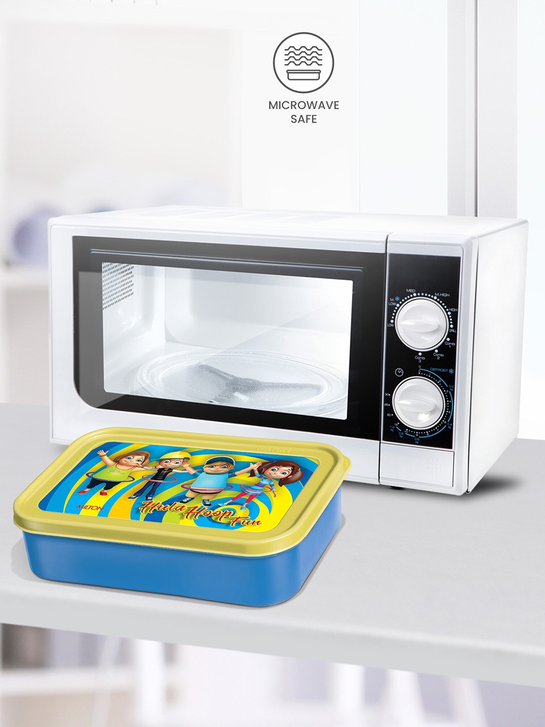 

Milton Blue School Time Plastic Kids Lunch Box 600 ML