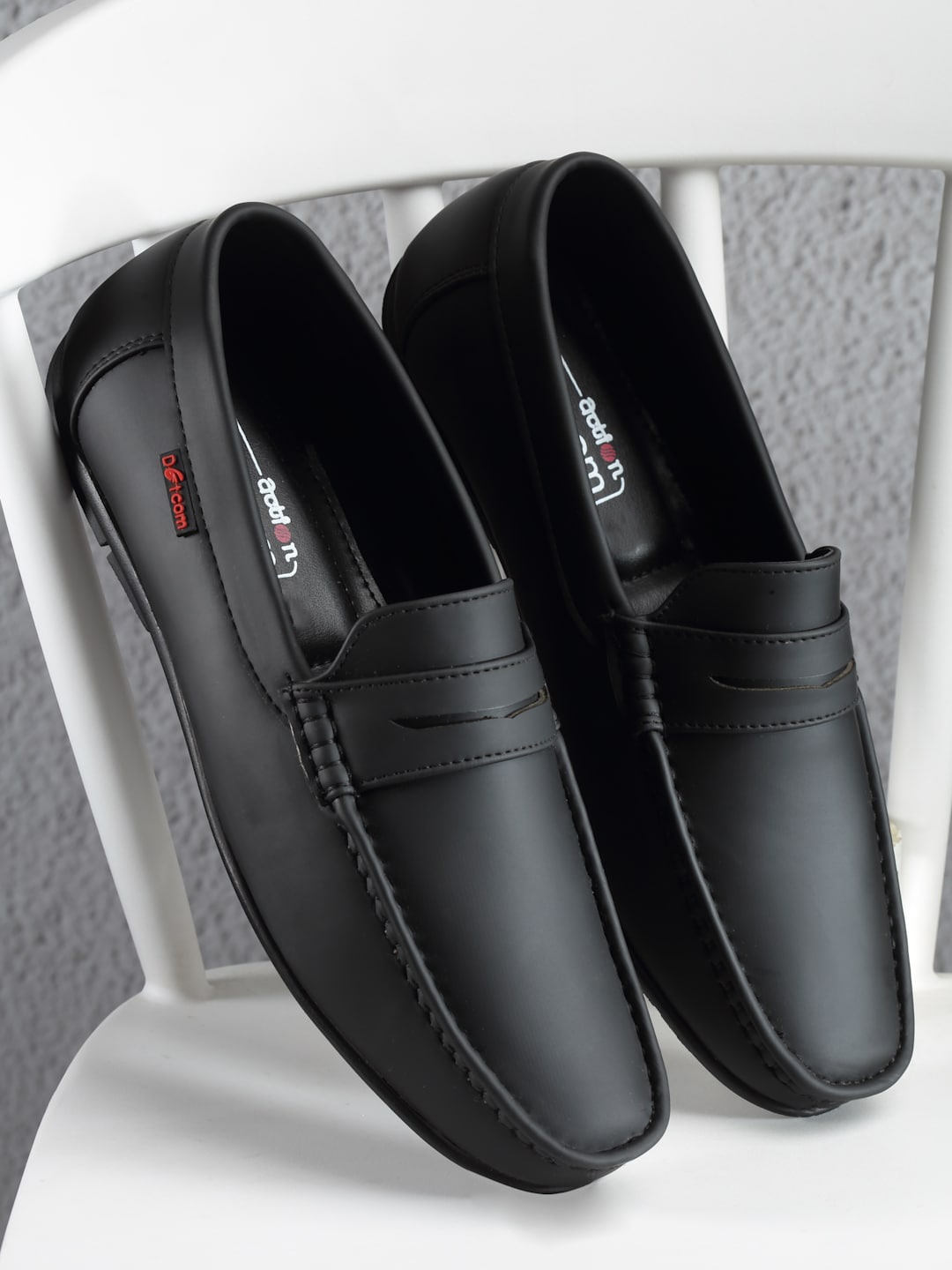 

Action Men Dotcom DRIVE-62 Lightweight Comfort Insole Penny Loafers, Black