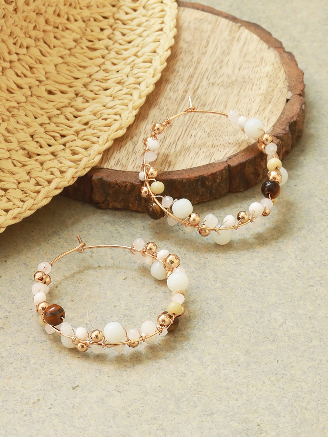 

Ayesha Gold-Plated Contemporary Hoop Earrings