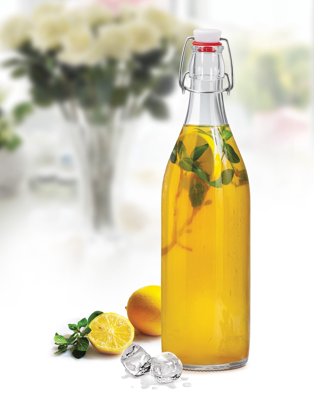 

Treo Aqua Delite Transparent Glass Water Bottle 1L