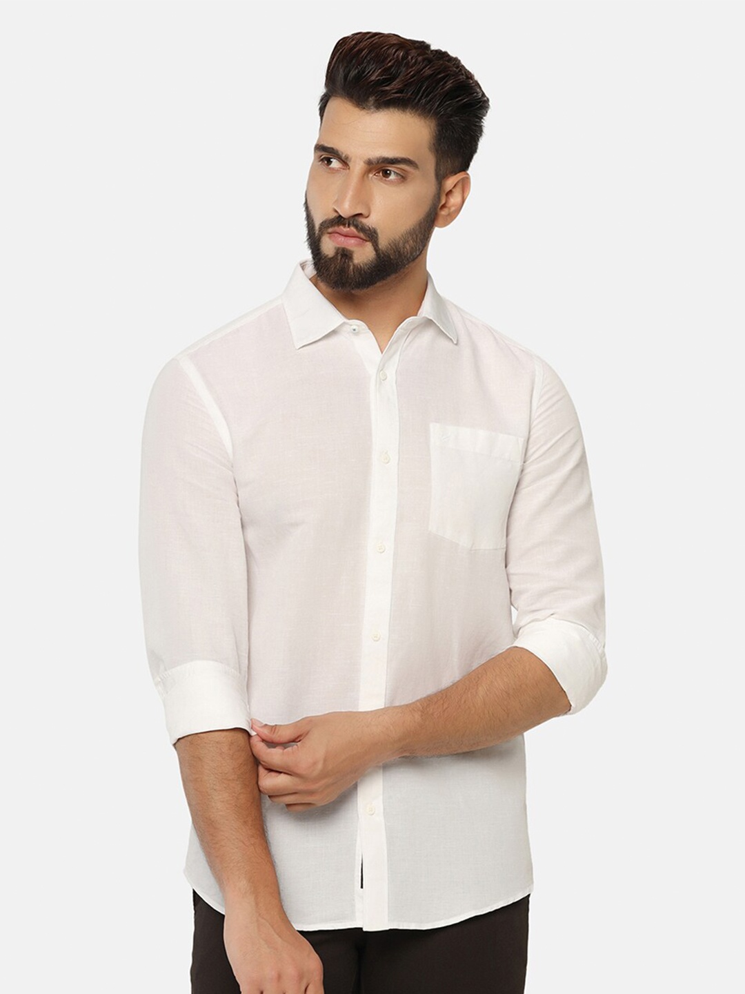 

Blackberrys India Slim Fit Casual Shirt, White