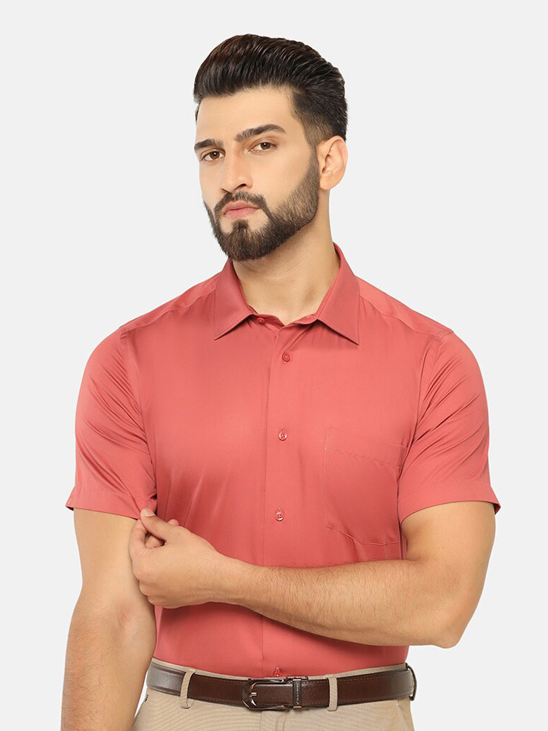 

Blackberrys India Slim Fit Formal Shirt, Maroon