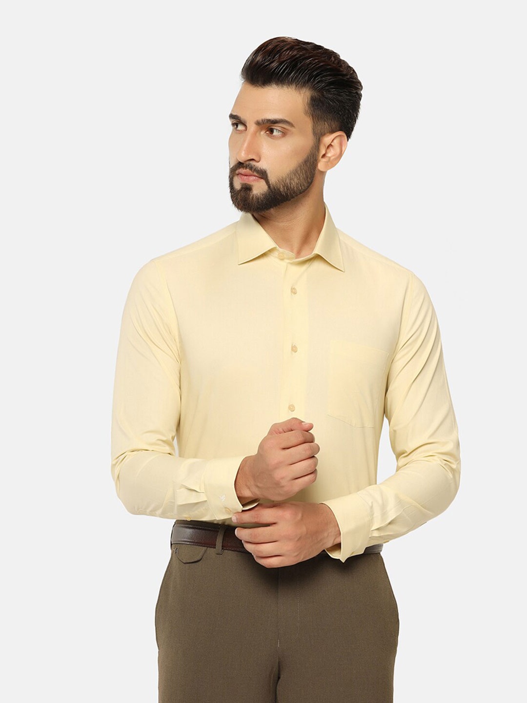 

Blackberrys India Slim Fit Formal Shirt, Yellow