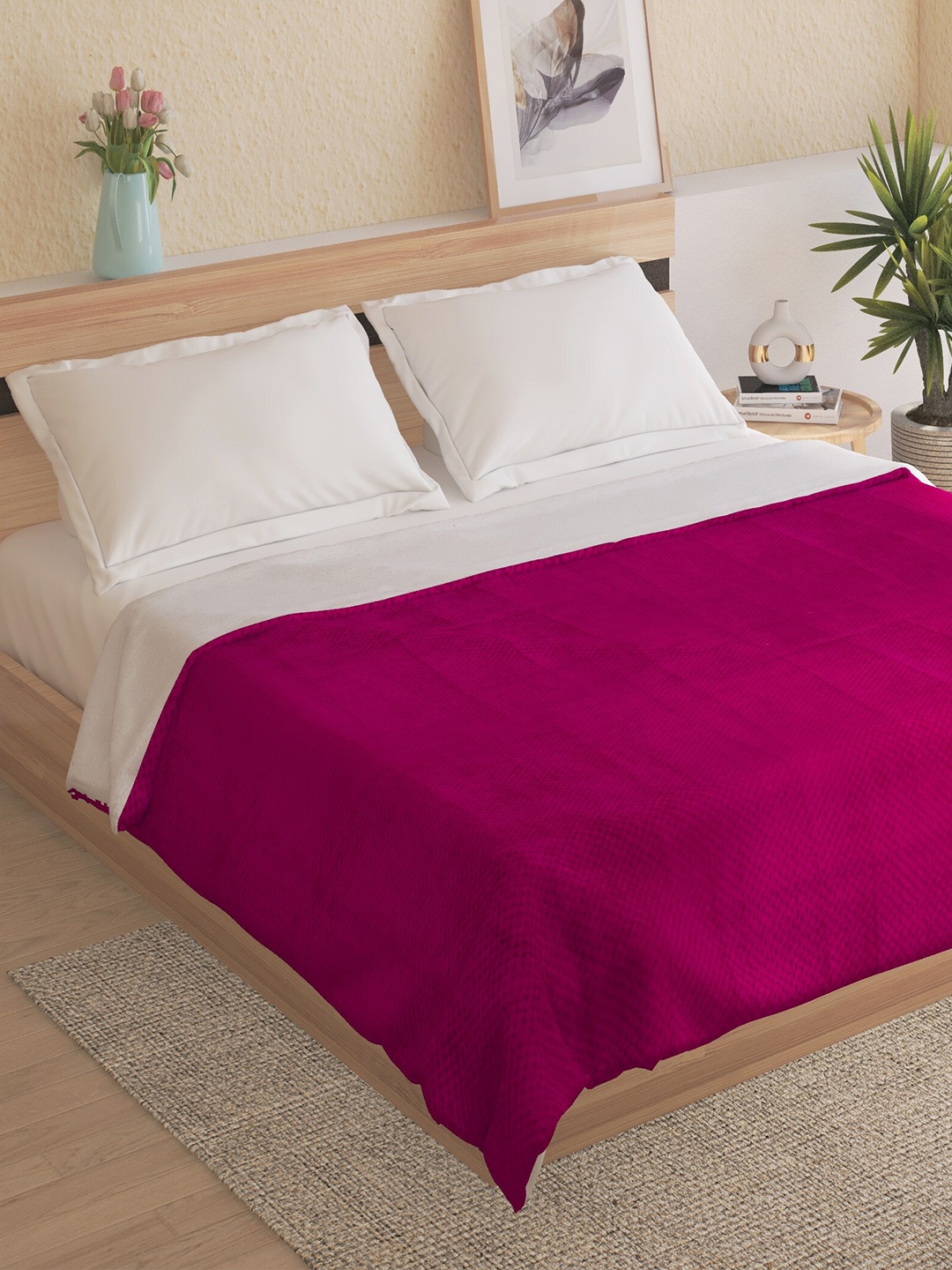 

Home Centre Pink Summer 150 GSM Double Bed Blanket