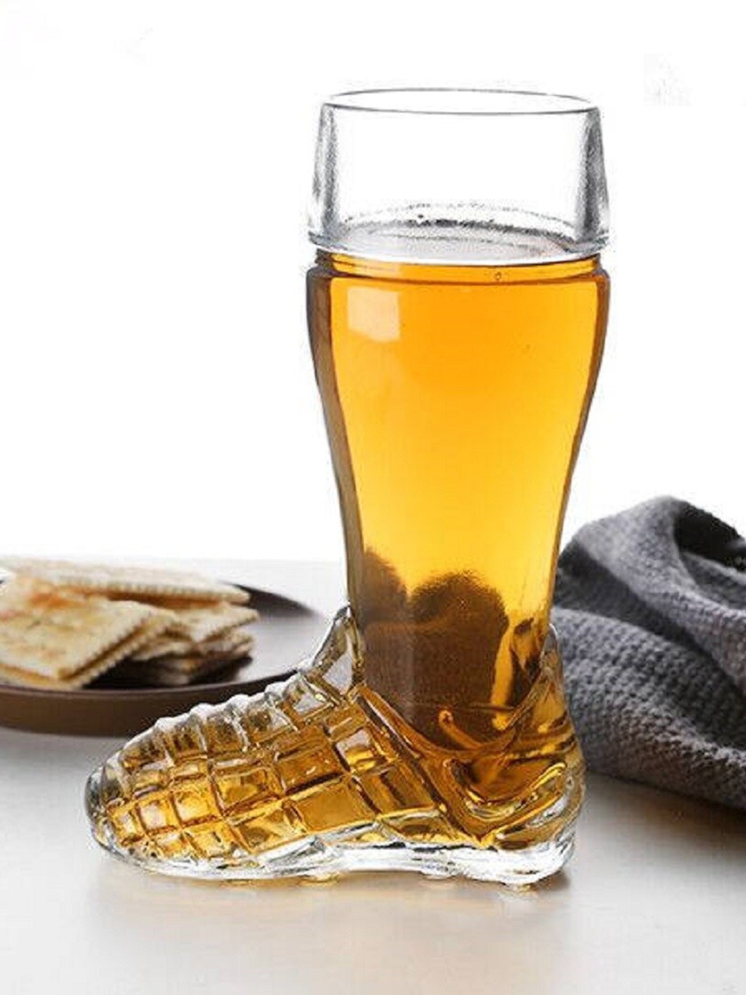 

MELBIFY Transparent Glass Boot Shoe Beer Glass-350ml