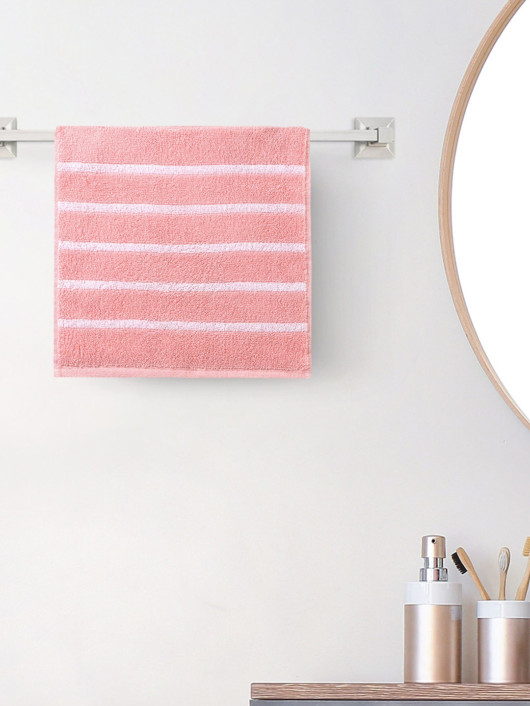 

Home Centre Refresh Essence 150 GSM Cotton Face Towel- 30x30cm, Peach