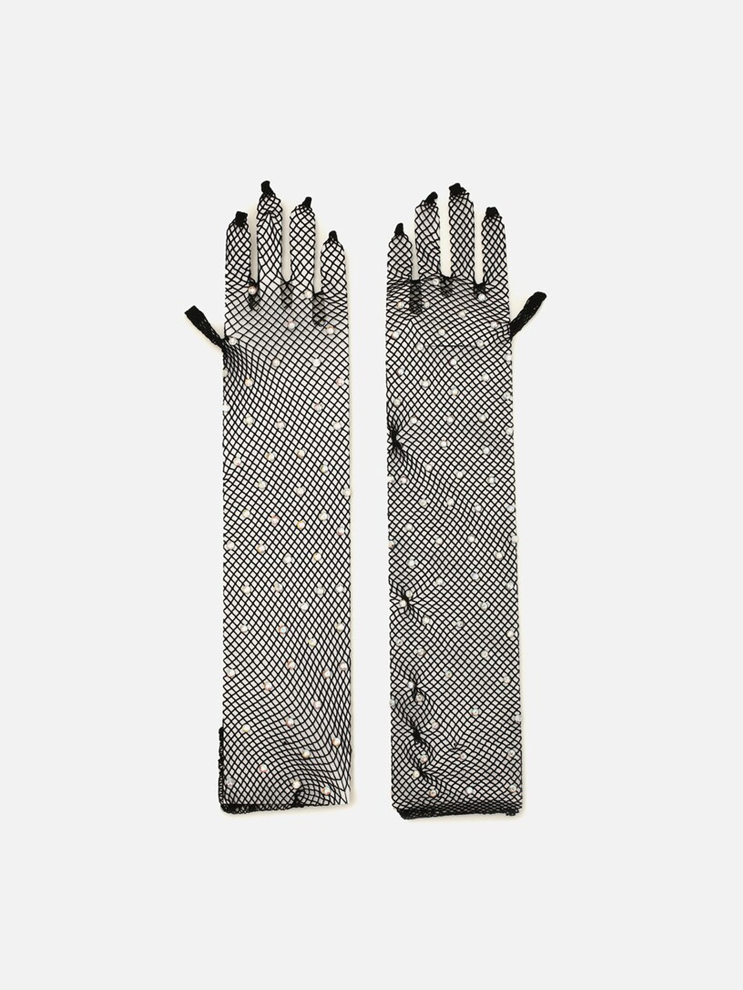 

FOREVER 21 Printed Hand Gloves, Black