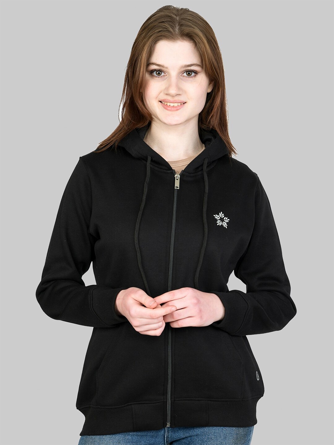 

Cheribell Hooded Fleece Sweatshirt, Black