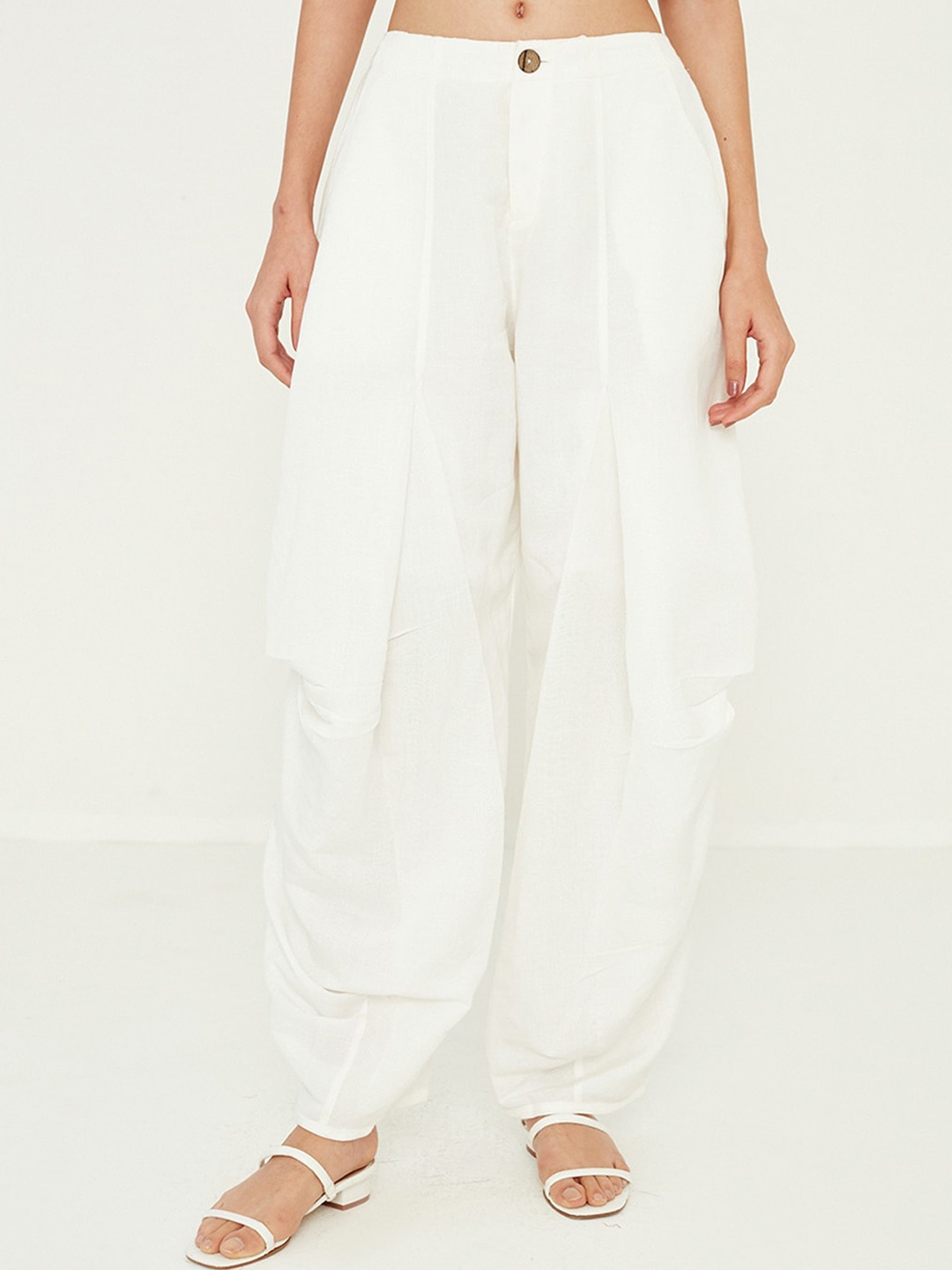 

Ancestry Women Cotton Dhothi Pants, Off white