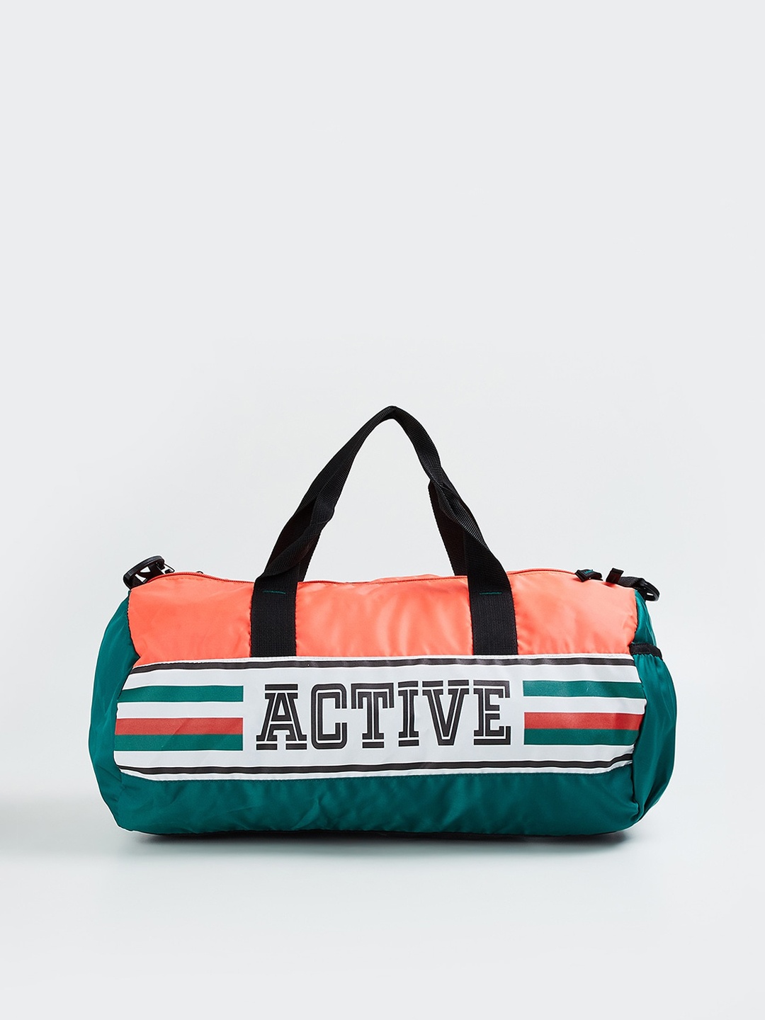 

max Men Active Gym Printed Duffel Bag, Green
