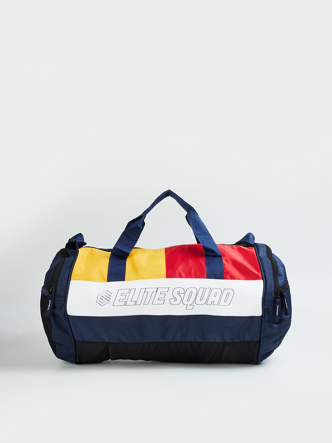 

max Men Colorblocked Duffel Bag, Blue