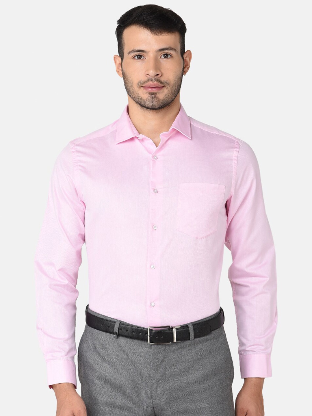 

INSPIRO Classic Cotton Opaque Formal Shirt, Pink