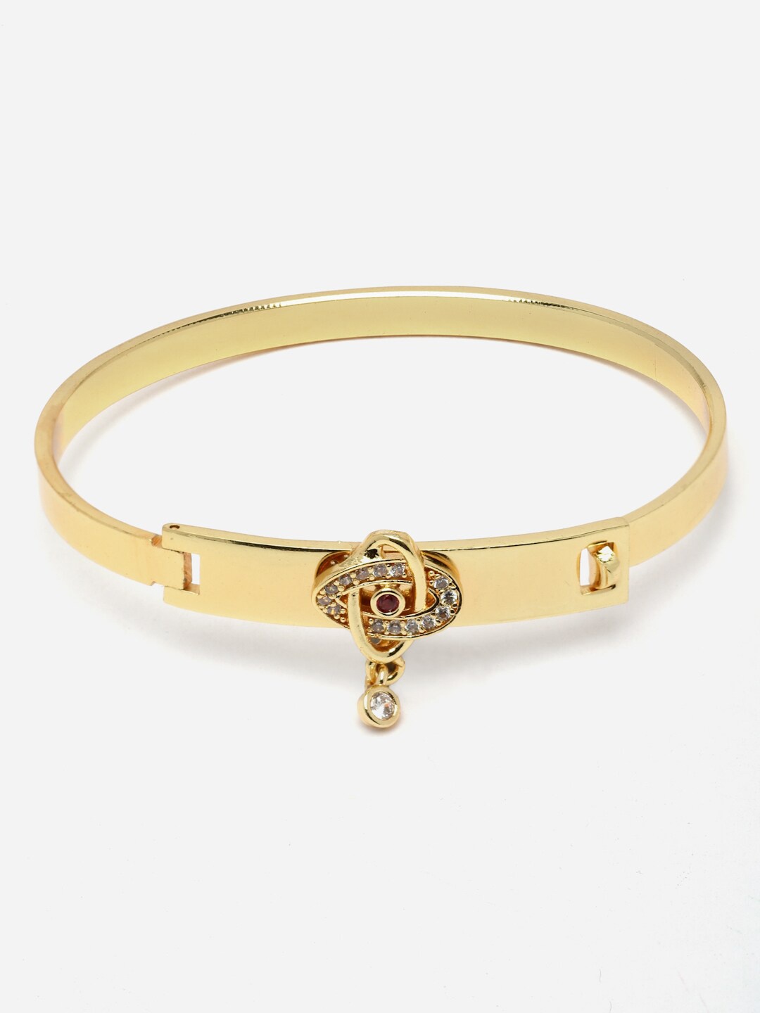 

DressBerry Gold Plated American Diamond Bangle Style Bracelet