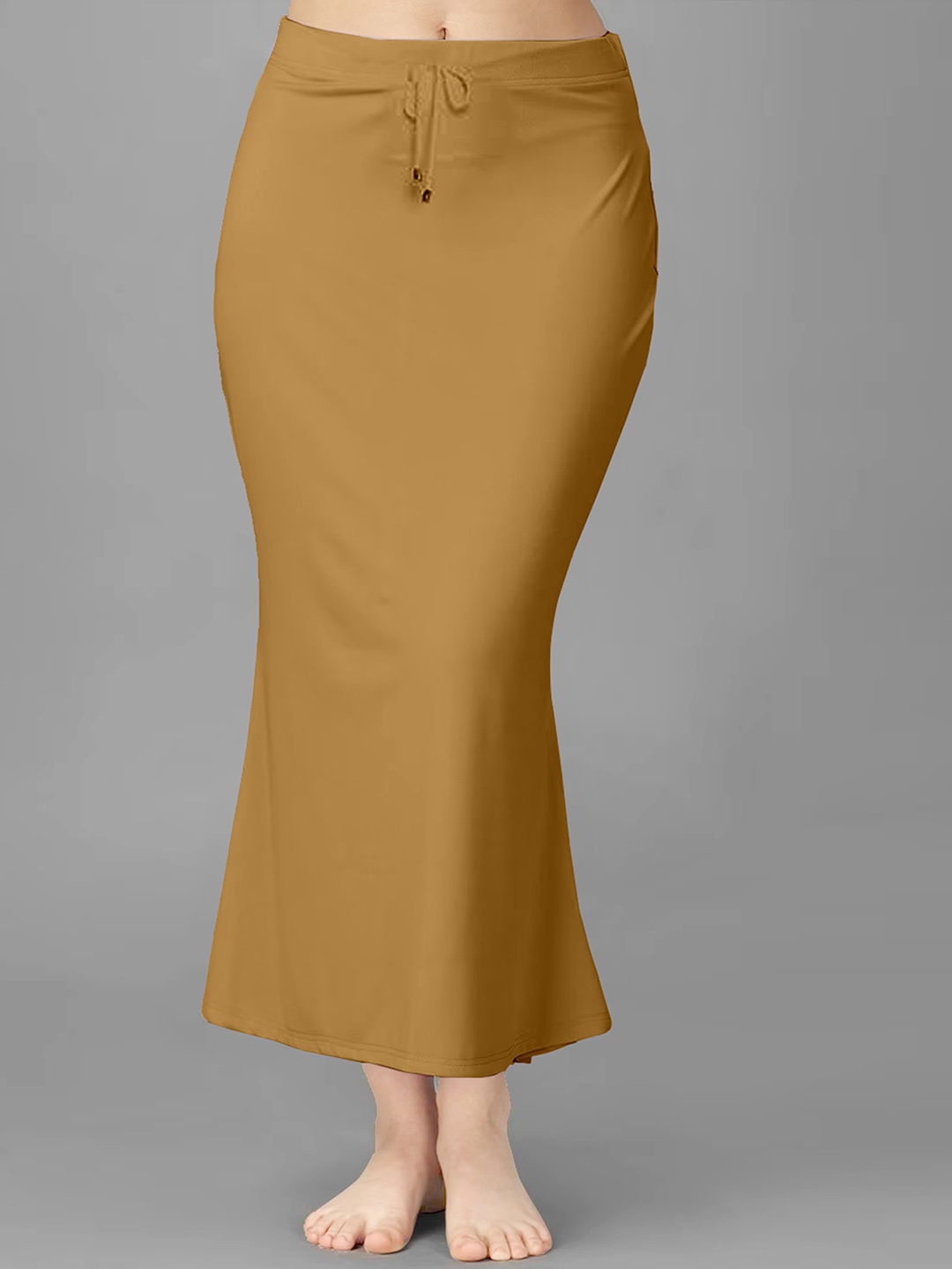 

Trendmalls Mid Rise Seamless Lycra Saree Shapewear, Brown